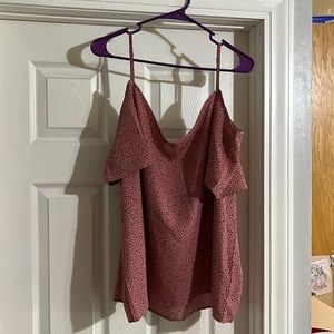 2/$10 Shein Pink & Black Polka Dot Tank